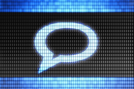 Chat iconの写真素材