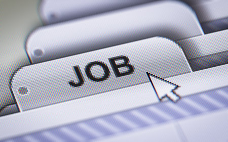 "Job" on the File.の写真素材