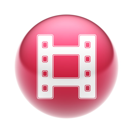 The Cinema Icon on The red Ball.の写真素材