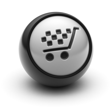 The Sale Icon on The black Ball.の写真素材