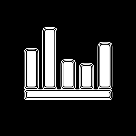The Equalizer Icon on A black Background.の写真素材