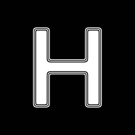 The Letter on A black Background.の写真素材