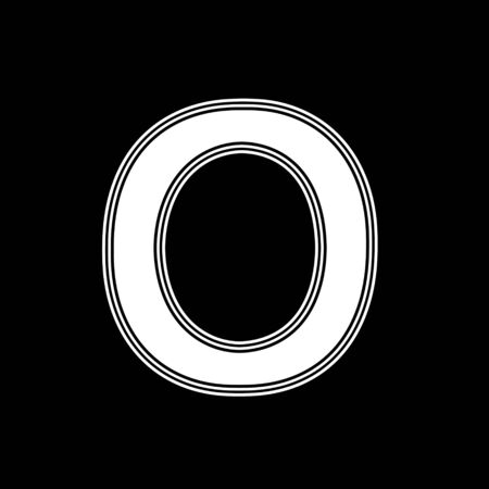 The Letter on A black Background.の写真素材