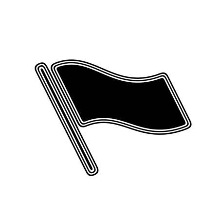The Flag Icon on A white Background.の写真素材