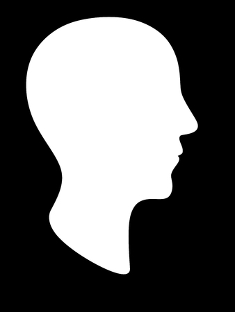 Profile of a head. Illustration.の写真素材