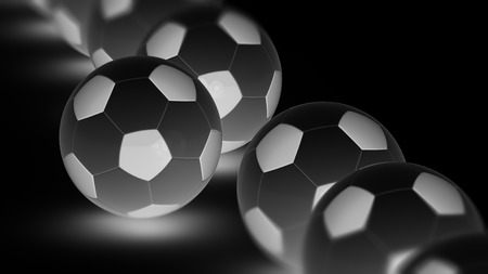 Soccerball. 3D Illustration.の写真素材