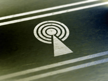 Antenna icon. 3D Illustration.の写真素材