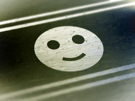 Smile icon. 3D Illustration.の写真素材