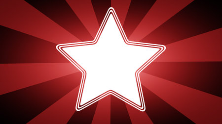 Star icon. Illustration.
