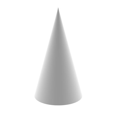 The geometry of the cone. 3D Illustration.の写真素材