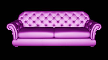The geometry of the sofa. 3D Illustration.の写真素材
