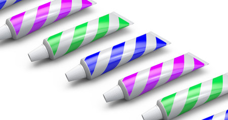 Plastic cosmetics paste or gel tube. 3D Illustration.