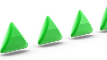 Indicators of stock indexes. 3D Illustration.の写真素材