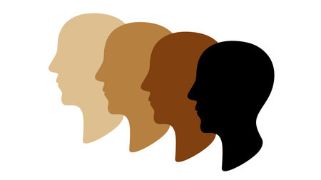 Profile of a head.の写真素材