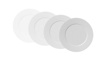 Plate in white background. 3D