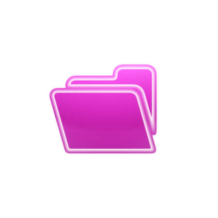 Red file icon isolated in white background. Illustration.の写真素材