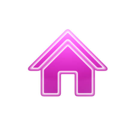 Red house icon isolated on white background. Illustration.の写真素材