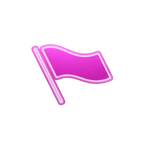 Red flag icon isolated in white background. Illustration.の写真素材