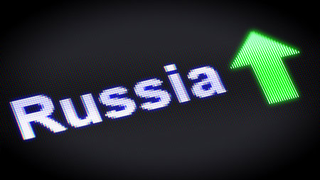 Progress in Russia. 3d Illustration.の写真素材