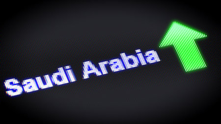Progress in Saudi Arabia. 3d Illustration.の写真素材