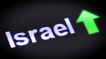 Progress in Israel. 3d Illustration.の写真素材