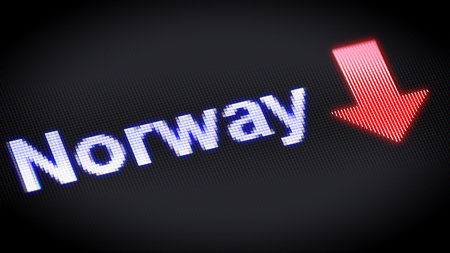 Crisis in Norway. 3d Illustration.の写真素材
