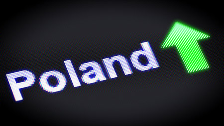 Progress in Poland. 3d Illustration.の写真素材
