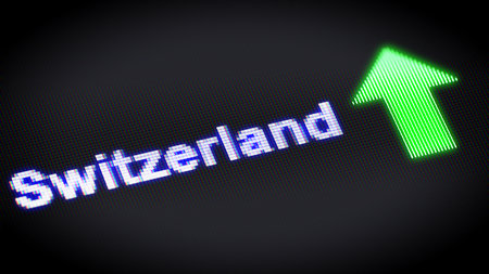 Progress in Switzerland. 3d Illustration.の写真素材