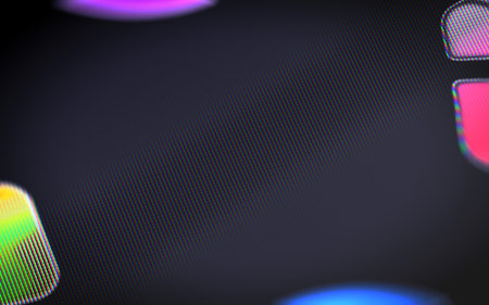 The black screen. 3D Illustration.の写真素材