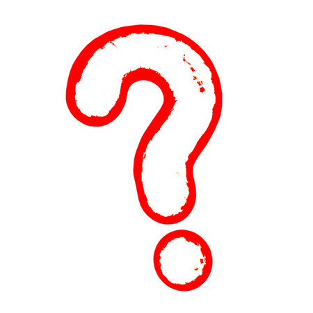 Question mark on white background. Illustration.の写真素材