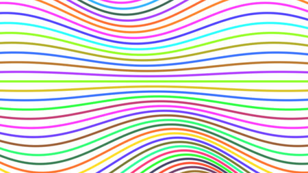 Multicolored line art on white background. Illustration.の写真素材