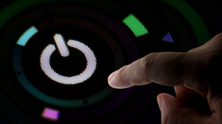 Reset icon in the screen.の写真素材