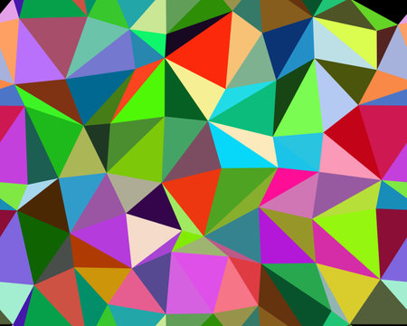Seamless multicolored background with triangles. Illustration.の写真素材
