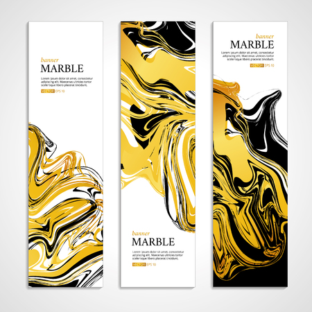 Marble texture banner.のイラスト素材