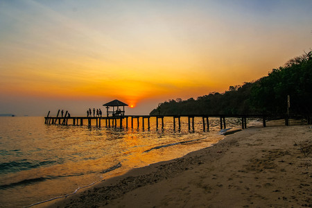 Beach holidays in Rayong, Khoa Laem Ya- Moo Koh Samat national park beach in Thailand.の写真素材