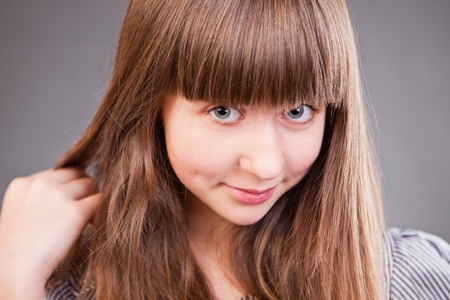 Portrait of a beautiful girl の写真素材