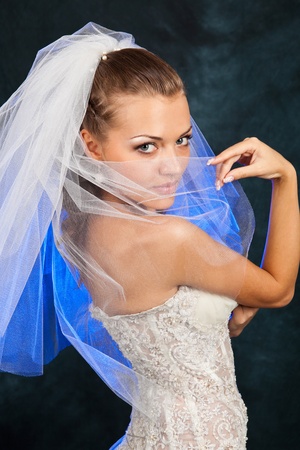 Portrait of the beautiful brideの写真素材