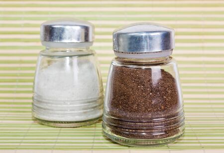 Salt and pepper shakerの写真素材