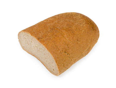 Half-loaf of rye breadの写真素材