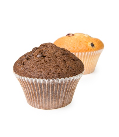 Fruitcake isolated on a white backgroundの写真素材