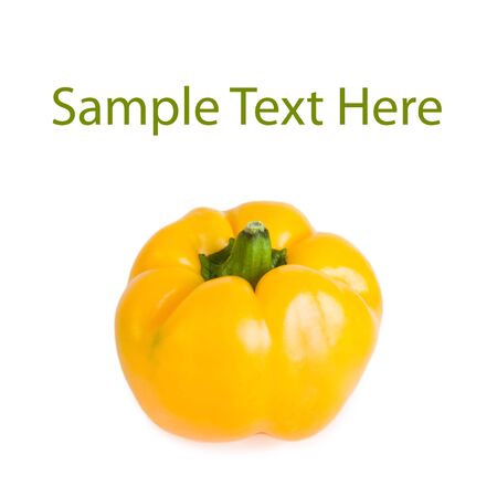 Bulgarian peppers on a white background  four fresh colorful peppersの写真素材