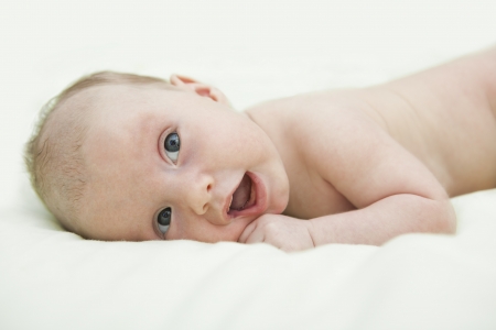 Portrait of baby girlの写真素材