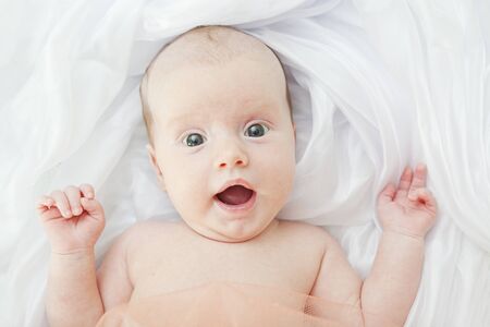 Portrait of baby girlの写真素材