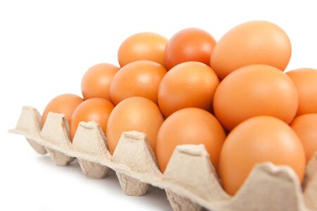 eggs in the box の写真素材