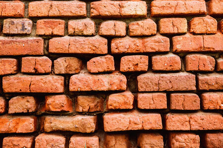 Background brick wall. Old house brickwall textureの写真素材