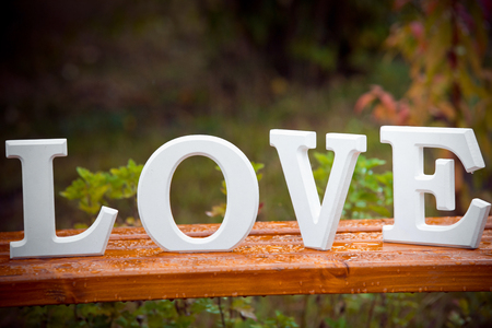 Love wordの写真素材