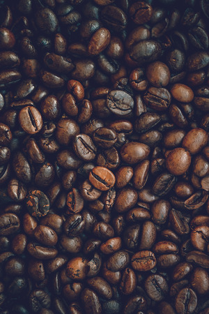 close up coffee beans backgroundの写真素材