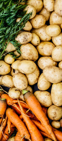 mixed raw vegetables background