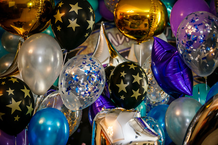 Party multicolored Balloons for Backgroundの写真素材