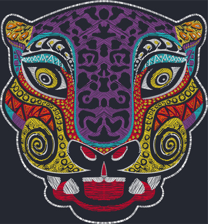 BALAM MAYA JAGUARのイラスト素材